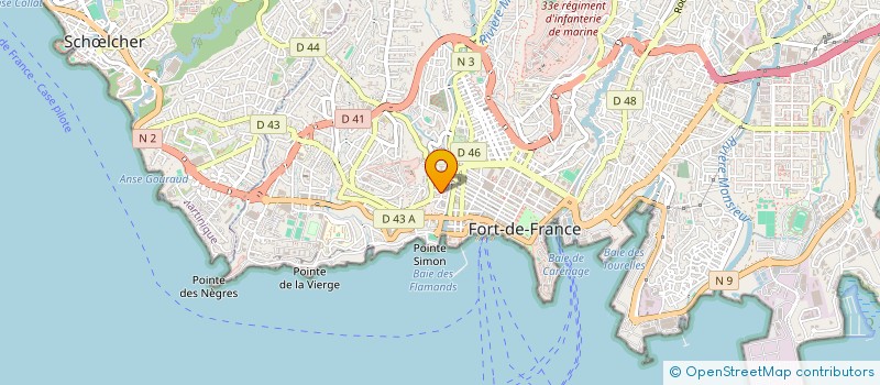 localisation de l'entreprise MADAME FRANCINE MAGDELEINE  FORT-DE-FRANCE