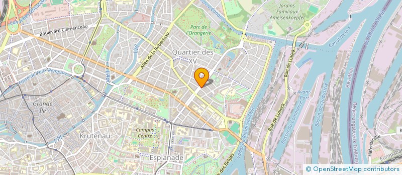 localisation de l'entreprise MADAME FRANCINE MAGGAY  STRASBOURG
