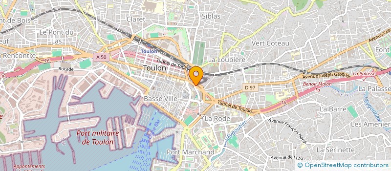 localisation de l'entreprise MADAME FRANCINE MAGIS  TOULON