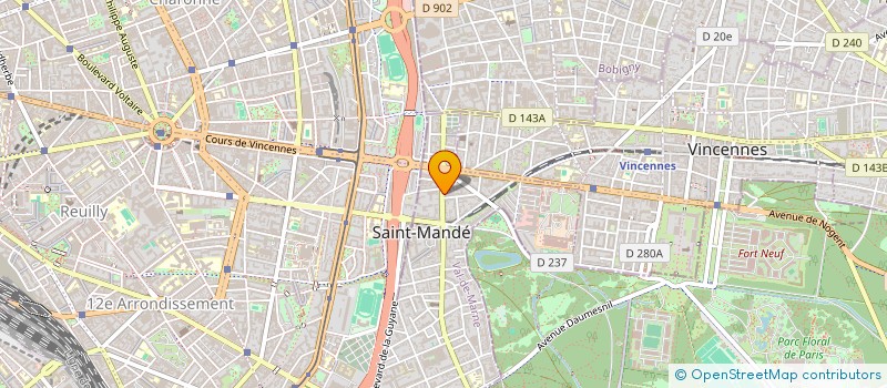 localisation de l'entreprise MADAME FRANCINE MALET  SAINT-MANDE