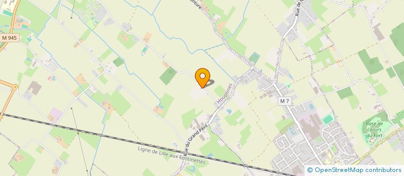 localisation de l'entreprise MADAME FRANCINE MANIEZ  HOUPLINES