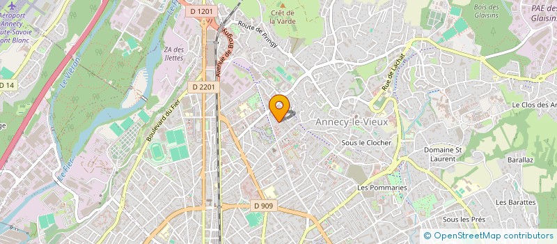 localisation de l'entreprise MADAME FRANCINE MARECHAL à ANNECY