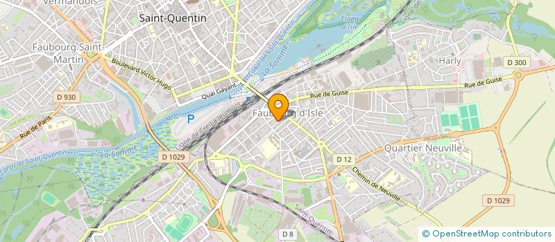 localisation de l'entreprise MADAME FRANCINE MARTINEAU  SAINT-QUENTIN