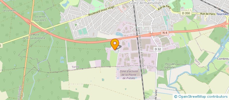 localisation de l'entreprise MADAME FRANCINE MASSIEUX à GRETZ ARMAINVILLIERS