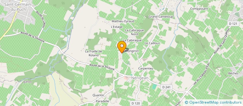 localisation de l'entreprise MADAME FRANCINE MASSOUBRE  NERIGEAN