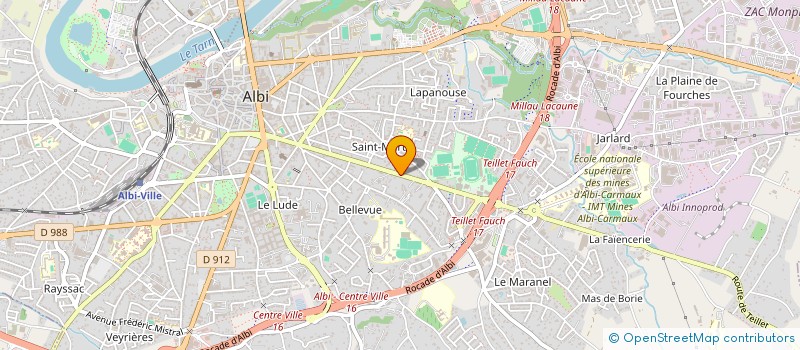 localisation de l'entreprise MADAME FRANCINE MERTZ à ALBI