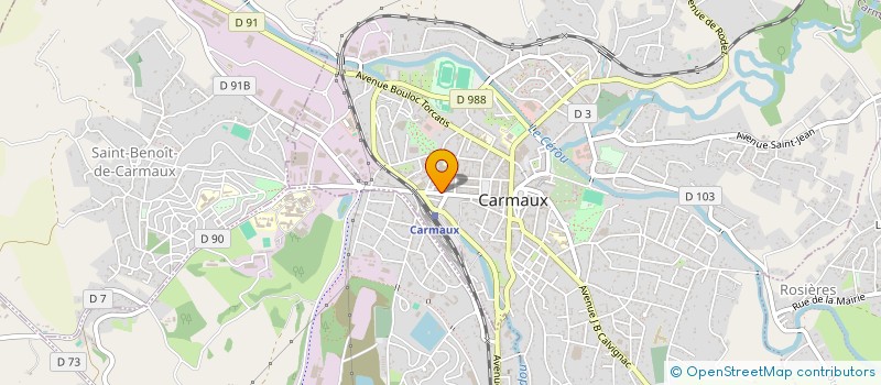 localisation de l'entreprise MADAME FRANCINE MEUNIER à CARMAUX