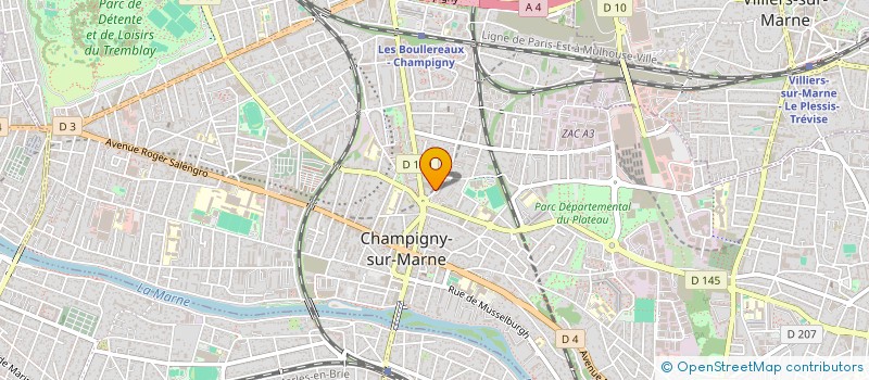 localisation de l'entreprise MADAME FRANCINE MILLE à CHAMPIGNY-SUR-MARNE