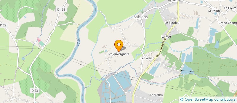 localisation de l'entreprise MADAME FRANCINE MILLEAU à SABLONS