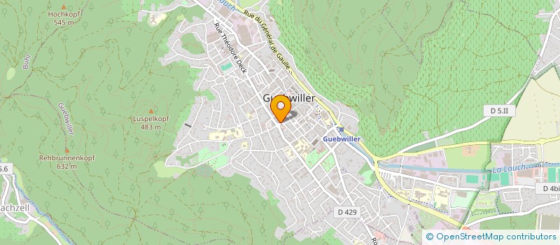 localisation de l'entreprise MADAME FRANCINE MISCHLER  GUEBWILLER