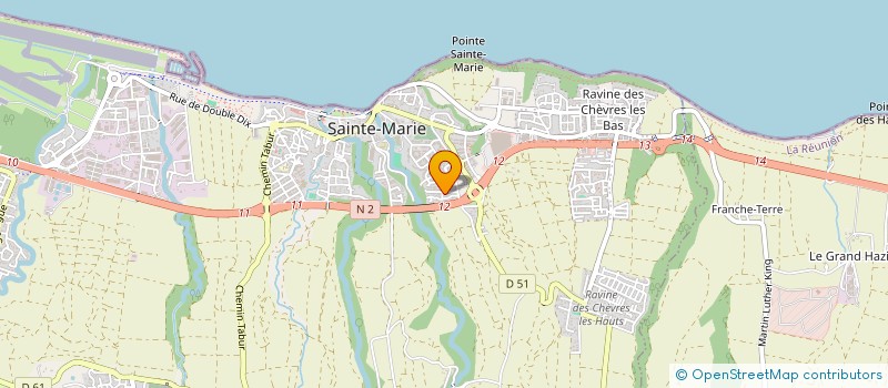 localisation de l'entreprise MADAME FRANCINE MOINACHE à SAINTE-MARIE