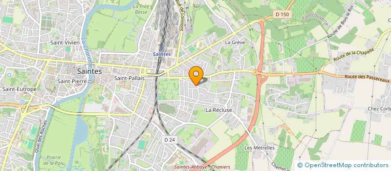 localisation de l'entreprise MADAME FRANCINE MOUNIER  SAINTES