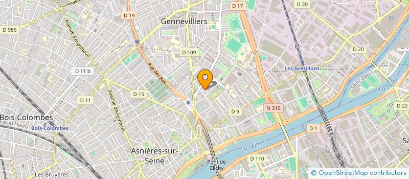 localisation de l'entreprise MADAME FRANCINE NARAIN à GENNEVILLIERS