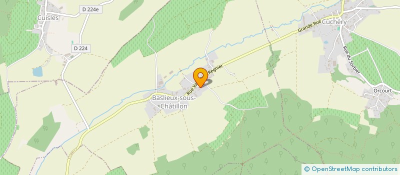 localisation de l'entreprise MADAME FRANCINE NOTAT  BASLIEUX-SOUS-CHATILLON