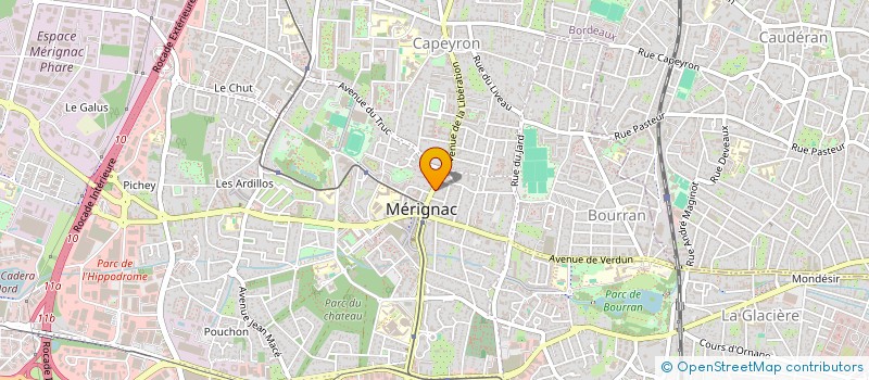 localisation de l'entreprise MADAME FRANCINE PAUL  MERIGNAC