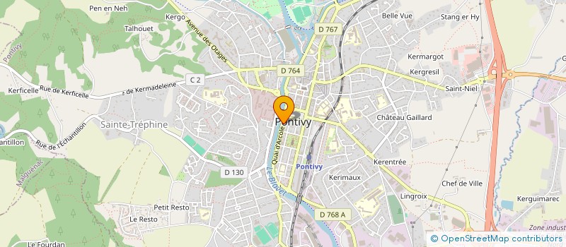 localisation de l'entreprise MADAME FRANCINE PECARD  PONTIVY