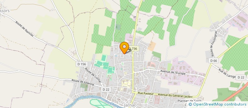 localisation de l'entreprise MADAME FRANCINE PEOT à JARNAC