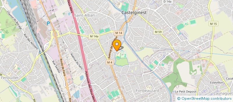 localisation de l'entreprise MADAME FRANCINE POURET à SAINT-ALBAN