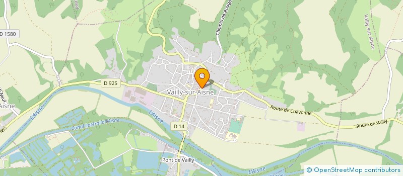 localisation de l'entreprise MADAME FRANCINE PREVOST à VAILLY-SUR-AISNE