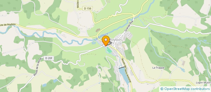 localisation de l'entreprise MADAME FRANCINE PRIEUR  ROYBON