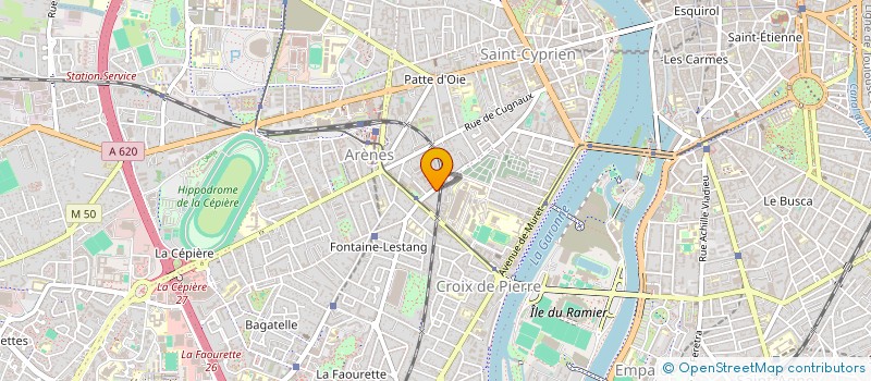 localisation de l'entreprise MADAME FRANCINE PRINTEMPS  TOULOUSE