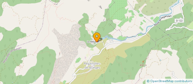 localisation de l'entreprise MADAME FRANCINE RABOU  PEGAIROLLES-DE-BUEGES