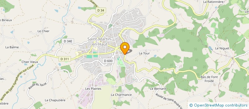 localisation de l'entreprise MADAME FRANCINE RAMBAUD à SAINT-MARTIN-EN-HAUT