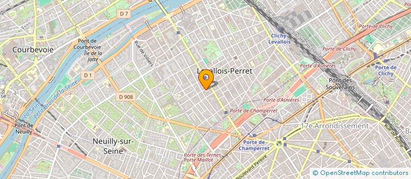 localisation de l'entreprise MADAME FRANCINE RECHOU  LEVALLOIS-PERRET
