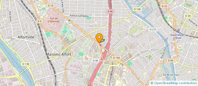 localisation de l'entreprise MADAME FRANCINE REYNAUD  MAISONS-ALFORT