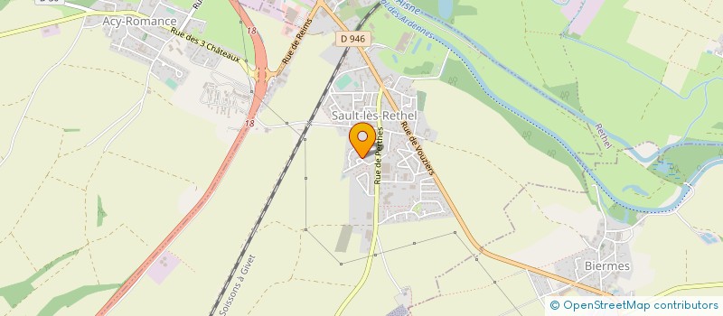 localisation de l'entreprise MADAME FRANCINE RICHARD  SAULT-LES-RETHEL