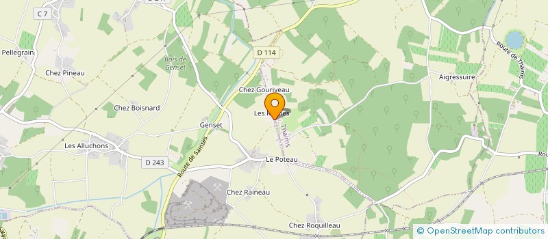 localisation de l'entreprise MADAME FRANCINE RIVIERE  CHENAC-SAINT-SEURIN-D UZET