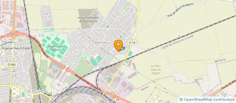 localisation de l'entreprise MADAME FRANCINE ROBIN  BETHENY