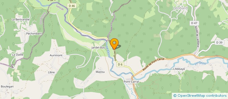 localisation de l'entreprise MADAME FRANCINE RODES  PAYRIGNAC