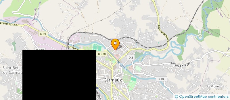localisation de l'entreprise MADAME FRANCINE ROLLAND à CARMAUX