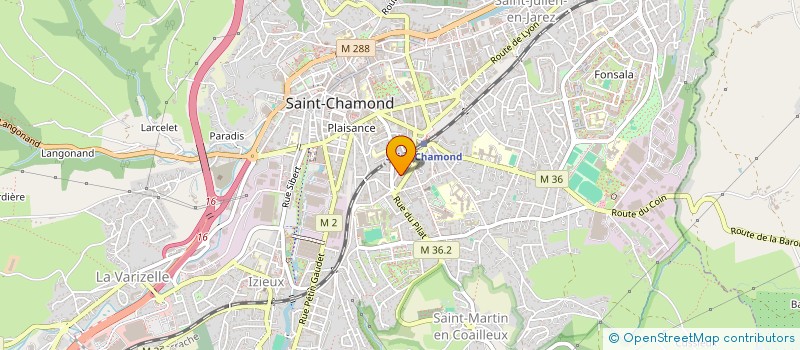 localisation de l'entreprise MADAME FRANCINE ROMERO à SAINT-CHAMOND