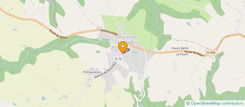 localisation de l'entreprise MADAME FRANCINE ROUQUET  VILLEFRANCHE-D'ALBIGEOIS