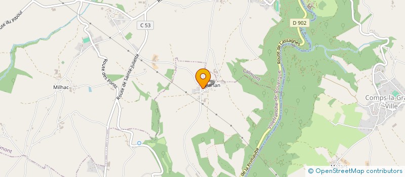 localisation de l'entreprise MADAME FRANCINE ROUS  COMPS-LA-GRAND-VILLE