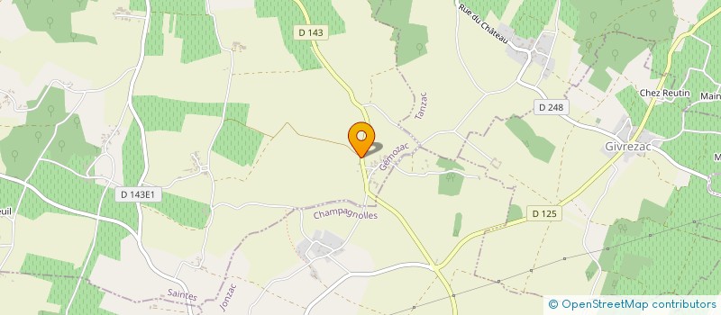 localisation de l'entreprise MADAME FRANCINE SAVARIT  GEMOZAC