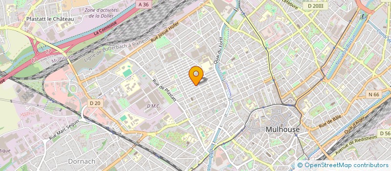 localisation de l'entreprise MADAME FRANCINE SCHNOEBELEN  MULHOUSE