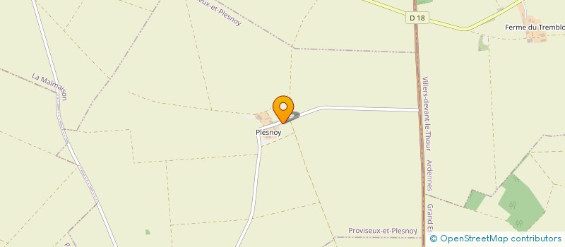 localisation de l'entreprise MADAME FRANCINE STRABACH  PROVISEUX-ET-PLESNOY