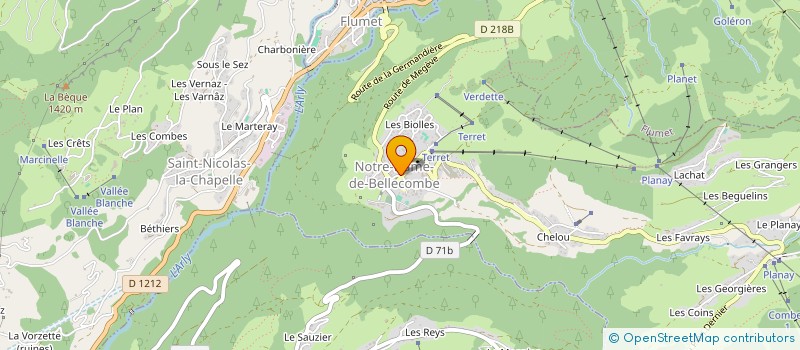 localisation de l'entreprise MADAME FRANCINE TABOZZI à NOTRE-DAME-DE-BELLECOMBE