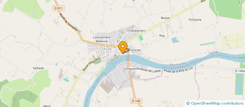 localisation de l'entreprise MADAME FRANCINE TAMENNE  CLAIRAC