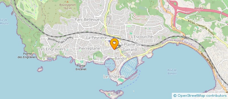 localisation de l'entreprise MADAME FRANCINE TISSEYRE à BANDOL