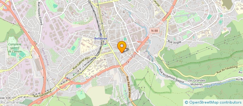 localisation de l'entreprise MADAME FRANCINE TOUTIRI  SAINT-ETIENNE