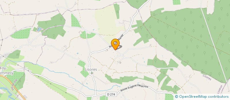 localisation de l'entreprise MADAME FRANCINE TROCHON  LISORES