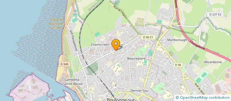 localisation de l'entreprise MADAME FRANCINE VAESKEN à BOULOGNE-SUR-MER