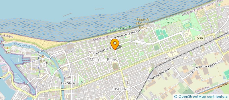 localisation de l'entreprise MADAME FRANCINE VANDERBEKEN à DUNKERQUE