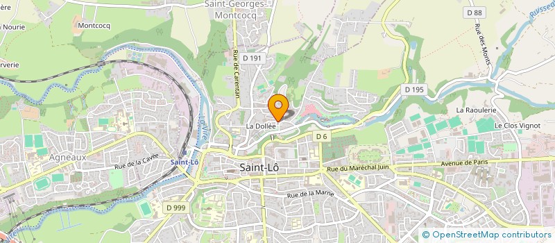 localisation de l'entreprise MADAME FRANCINE VARIN  SAINT-LO