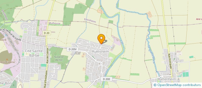 localisation de l'entreprise MADAME FRANCINE VOGEL  RUELISHEIM