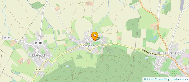 localisation de l'entreprise MADAME FRANCINE WALTER  KSTLACH